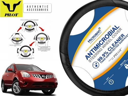 Funda Cubrevolante Negro Antimicrobial Nissan Rogue 2011 Foto 2