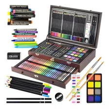 Kit De Artística Dibujo Profesional Colores Crayolas Arte