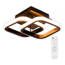 Lustre Led Com Controle Quarto, Corredor, Lavabo, Banheiro Cor Preto 110v/220v