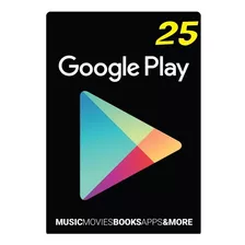 Google Play 25 Dólares Play Store Android Egift Card