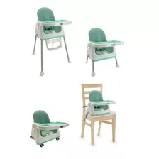 Silla Comedor Bebe 3en1 Happy Baby Zoe Color Verde