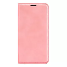 Funda Para Motorola Moto G9 Plus Flip Cover Rosa Antishock