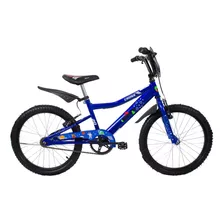 Bicicleta Paseo Infantil Peretti Cross R20 Frenos V-brakes Color Azul Con Pie De Apoyo 