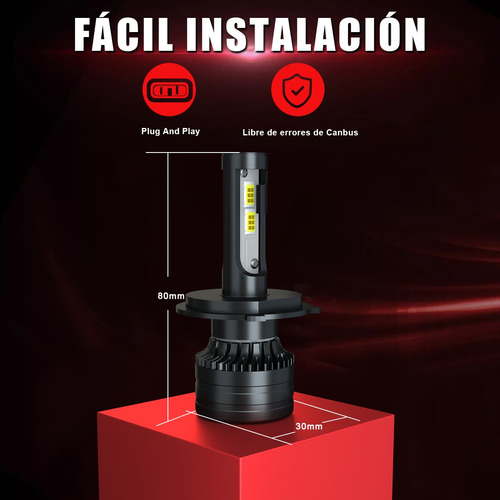 Para Chevrolet  H3 H4 Luz Alta/baja 40000lm 200w Focos Led Foto 4