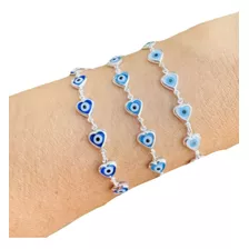 Pulseira Olho Grego Prata 925