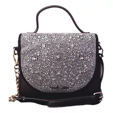 Bolsa Steve Madden Original Dr135045 Negro Pedreria Crossbod