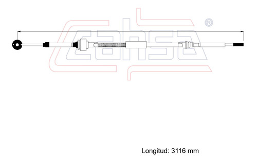 Cable Selector De Velocidades Para Isuzu Elf 500 2.5l 2014 Foto 2