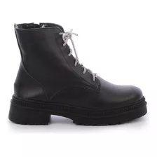 Bota Coturno Feminino Tratorado Cadarço Lurex Prata Damannu