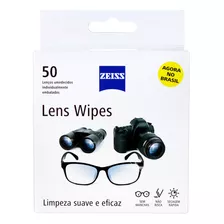 Zeiss Lens Wipes C/ 50 Lenços Umedecido Limpa Lentes Óculos