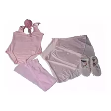 Kit Ballet Infantil Roupa De Bale Com Saia Rodada