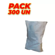 Pack 300 Saco Agrícola Pp Blanco 60 X 90 Cm Granel