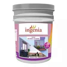 Pintura Latex Ingenia 20 L Interior Exterior Color Blanco