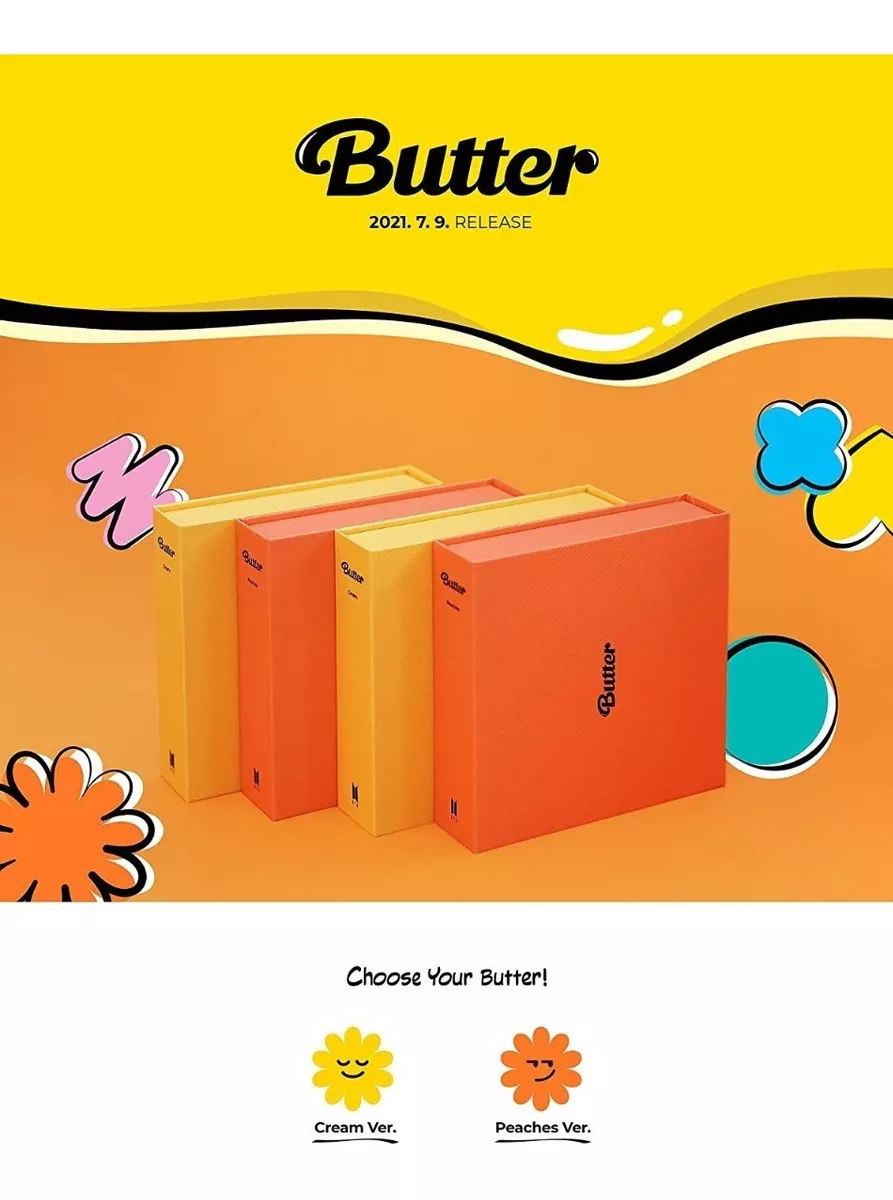 Álbum Bts Butter Versión Peaches O Cream Original Importado