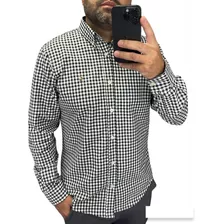 Camisa Ralph Lauren Oxford Micro Xadrez 