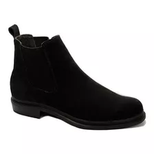 Bota Botina Camurça, Butinas Masculina Chelsea 100% Couro