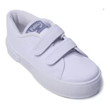 Zapatillas Colegiales Pollito Niño / Niña Abrojo Blanco 