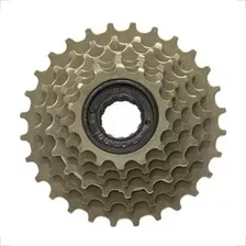 Catraca Roda Livre 6v Rosca 14-28d Bike Mtb 18 Velocidades Cor Dourado Quantidade Máxima De Dentes 28