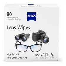 Zeiss - Toallitas De Limpieza Prehumedecidas Para Lentes, 80