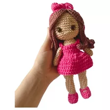 Boneca Em Croche Amigurumi Decoração