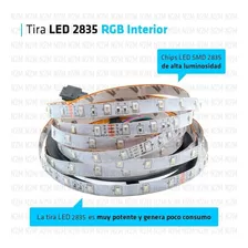 Tira Led 2835 Rollo 5 Metros Rgb 12v Interior