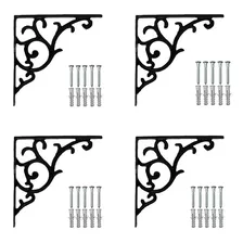 Mão Francesa De Ferro 20x20 Com 4 Un + Buchas E Parafusos