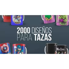 2.000 Plantillas De Sublimación Para Mugs Con Psd Editable