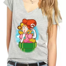 Camiseta Princesa Peach Mario Bros
