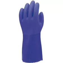 Luva Segurança Pvc Azul Kit Com 12 Pares