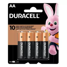 Pilas Alcalinas Duracell Mn1500 Aa Lr6 1.5v 4 Unidades