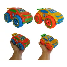 Carrinho De Plástico Colorido Baby Carro Esportivo Aerofólio