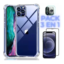 Pack iPhone 12 Pro;full Protección, Carcasa, Lamina Y Lentes