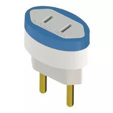 Adaptador Tomada 2p Chato P/ 2p Redondo 10a/250v Daneva 1549