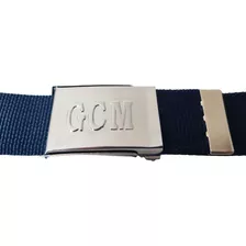 Cinto Nylon Azul Fivela Gcm Mod. Americana