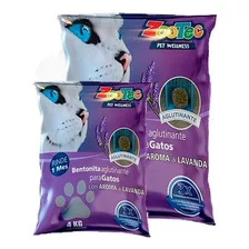 Piedra Arena Aglutinante Zootec P/gato Ultra Absorbente 12kg Aroma Lavanda X 12kg De Peso Neto