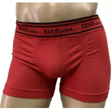 Boxer Wilson Pack X 6 Unidades Algodon Y Lycra Liso Art 1015