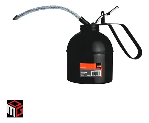 Aceitera Manual Metalica Laton Con Bomba Y Valvula De Acero Bahco 500cc Pico Rigido Y Flexible Bod4500