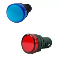  Kit Sinaleiro Led 1 Azul 1 Vermelho 24vdc