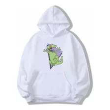 Buzo Reptar Dinosaurio Rugrats Retro 90's Hoodie Canguro #2