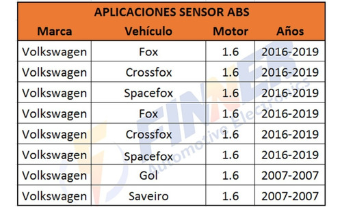 Sensor Abs Chevrolet Fox Crossfox Spacefox Gol Saveiro Foto 5