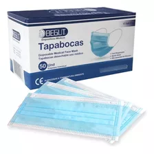 Caja X50 Tapabocas Mascarillas Tres Capas Con Invima 