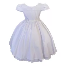 Vestido Infantil Branco Aniversário, Ano Novo, Formatura