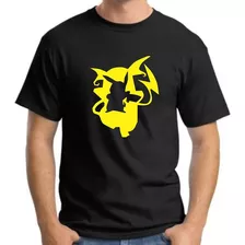 Camiseta Camisa Pokemon Pikachu Raichu Desenho Game