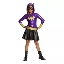 Vestido De Moletom Com Capuz Para Meninas - Traje De Batgirl