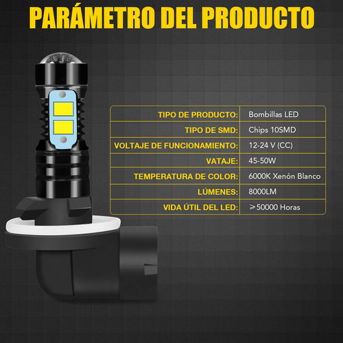 Para Bombillas Antiniebla Hyundai Genesis Coupe 2010-2012 88 Foto 7