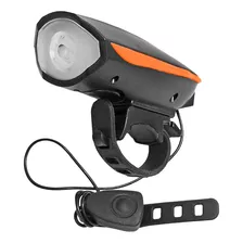 Farol Bike Led A Prova D'água Usb C/ Buzina E Suporte