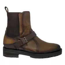 Bota Cuadra Para Caballero En Piel Genuina De Venado J30vnvn