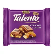 Chocolate Talento Amêndoas E Passas 12un 90g Garoto