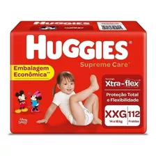 Fralda Huggies Supreme Care Xxg 112 U Descartavel Infantil