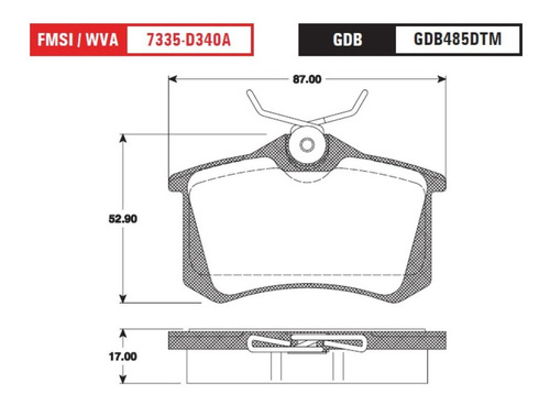 Balata Trw Tras. Audi S6 2002-2003 Cliper Un Pistn 1 Jgo Foto 2