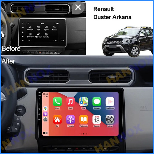 Radio Android Renault Duster 2020+ Carplay Oled 4k 10 PuLG.  Foto 2